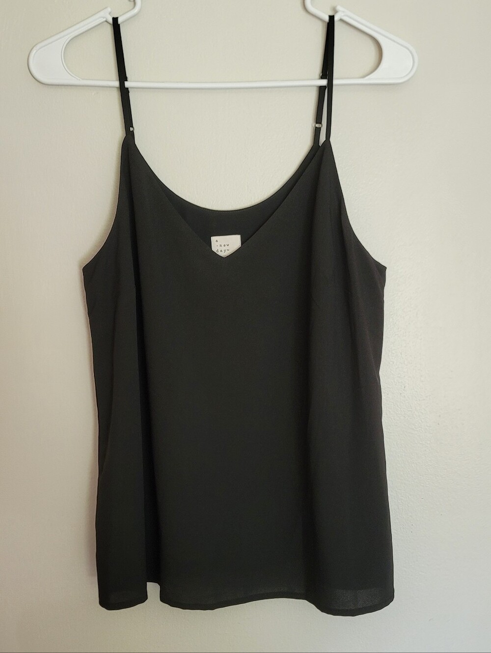 a new day Black Adjustable-Strap Cami